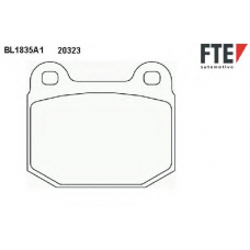 BL1835A1 FTE Комплект тормозных колодок, дисковый тормоз