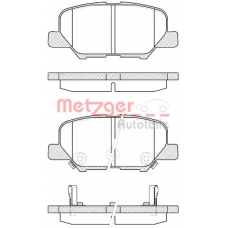 1536.02 METZGER Комплект тормозных колодок, дисковый тормоз
