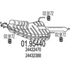 01.95440 MTS Глушитель выхлопных газов конечный