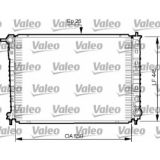 735512 VALEO Радиатор, охлаждение двигателя