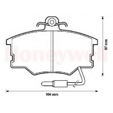 571426X BENDIX Комплект тормозных колодок, дисковый тормоз