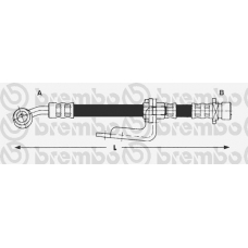 T 28 081 BREMBO Тормозной шланг