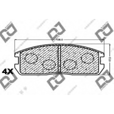 BP1192 DJ PARTS Комплект тормозных колодок, дисковый тормоз