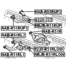 NAB-R51R FEBEST Подвеска, рычаг независимой подвески колеса