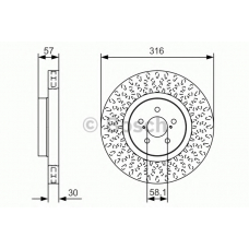 0 986 479 A81 BOSCH Тормозной диск