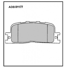 ADB01177 Allied Nippon Тормозные колодки
