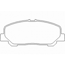 P 83 099 BREMBO Комплект тормозных колодок, дисковый тормоз