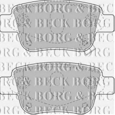 BBP1880 BORG & BECK Комплект тормозных колодок, дисковый тормоз