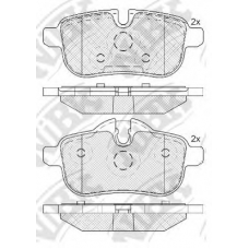 PN0514 NiBK Комплект тормозных колодок, дисковый тормоз