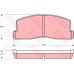 GDB286 TRW Комплект тормозных колодок, дисковый тормоз