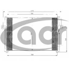 300417 ACR Конденсатор, кондиционер