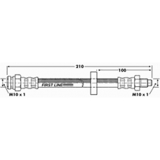 FBH6005 FIRST LINE Тормозной шланг