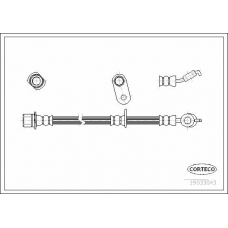 19033043 CORTECO Тормозной шланг