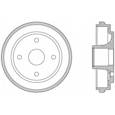 BAD9063.30 OPEN PARTS Тормозной барабан