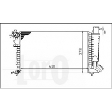 009-017-0019 LORO Радиатор, охлаждение двигателя