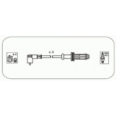 CPS16 JANMOR Комплект проводов зажигания