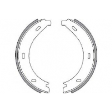 2733659 NK Комплект тормозных колодок, стояночная тормозная с