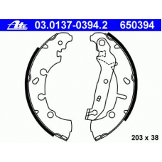 03.0137-0394.2 ATE Комплект тормозных колодок