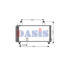322015N AKS DASIS Конденсатор, кондиционер