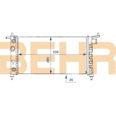 2108690 BEHR Radiator