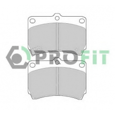 5000-0715 PROFIT Комплект тормозных колодок, дисковый тормоз