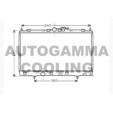 104294 AUTOGAMMA Радиатор, охлаждение двигателя