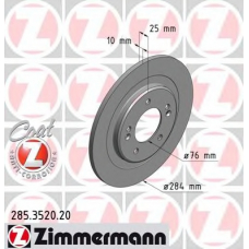 285.3520.20 ZIMMERMANN Тормозной диск
