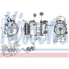 890124 NISSENS Компрессор, кондиционер