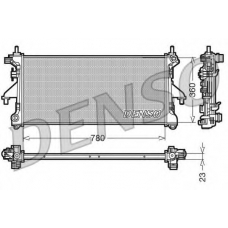 DRM21100 DENSO Радиатор, охлаждение двигателя