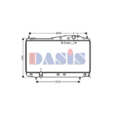 510022N AKS DASIS Радиатор, охлаждение двигателя