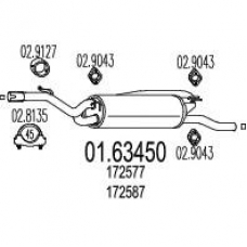01.63450 MTS Глушитель выхлопных газов конечный