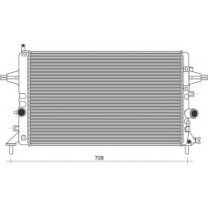 350213974000 MAGNETI MARELLI Радиатор, охлаждение двигателя