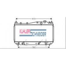 0100251 KUHLER SCHNEIDER Радиатор, охлаждение двигател