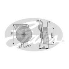 T36077 GATES Паразитный / ведущий ролик, поликлиновой ремень