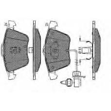 32454 SPIDAN Комплект тормозных колодок, дисковый тормоз