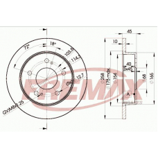 BD-2044 FREMAX Тормозной диск