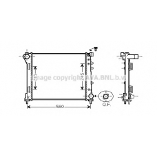 FT2403 AVA Радиатор, охлаждение двигателя