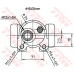 BWD124 TRW Колесный тормозной цилиндр