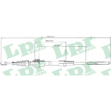 C0956B LPR Трос, стояночная тормозная система