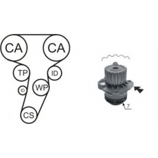 WPK-177406 AIRTEX Водяной насос + комплект зубчатого ремня