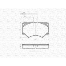 363702160126 MAGNETI MARELLI Комплект тормозных колодок, дисковый тормоз