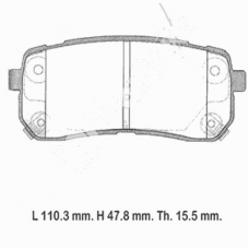 IBD-1K18 IPS Parts Комплект тормозных колодок, дисковый тормоз