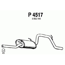 P4517 FENNO Глушитель выхлопных газов конечный