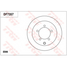 DF7357 TRW Тормозной диск