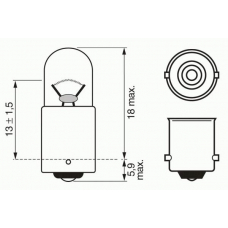 1 987 302 212 BOSCH Лампа накаливания