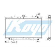 PA020321 KOYO P-tank corrugate-fin ass'y