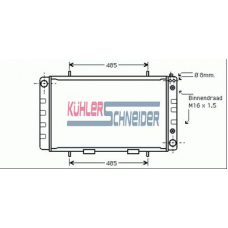 2700251 KUHLER SCHNEIDER Радиатор, охлаждение двигател