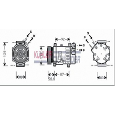 8407861 KUHLER SCHNEIDER Компрессор, кондиционер