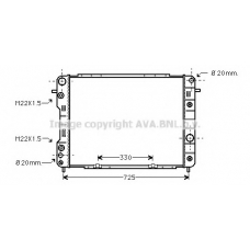 OLA2199 AVA Радиатор, охлаждение двигателя