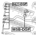 0423-DGF FEBEST Тяга / стойка, стабилизатор
